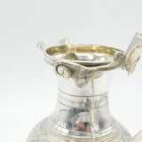 Victorian Sterling Silver Floral Large Cream Jug or Ewer Antique 1869 Sheffield