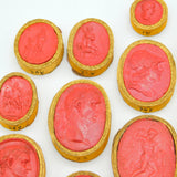 Grand Tour Regency Collection of Twenty-Five Mounted Classical Wax Cameos Antique c1830