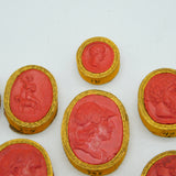 Grand Tour Regency Collection of Twenty-Five Mounted Classical Wax Cameos Antique c1830