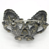 Art Nouveau Sterling Silver Ruskin Cabochon Fairy Brooch Antique c1890
