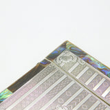Victorian Sterling Silver, Abalone & Mother of Pearl Card Case Antique c1890