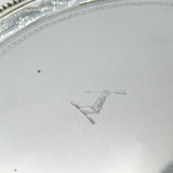 Georgian Sterling Silver Tea Pot Stand with Crest Antique 1784 London George III