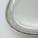 Georgian Sterling Silver Tea Pot Stand with Crest Antique 1784 London George III