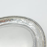 Georgian Sterling Silver Tea Pot Stand with Crest Antique 1784 London George III