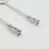 Pair of Sterling Silver Seal Top 17th Century Style Apostle Spoons Antique 1918 Birmingham