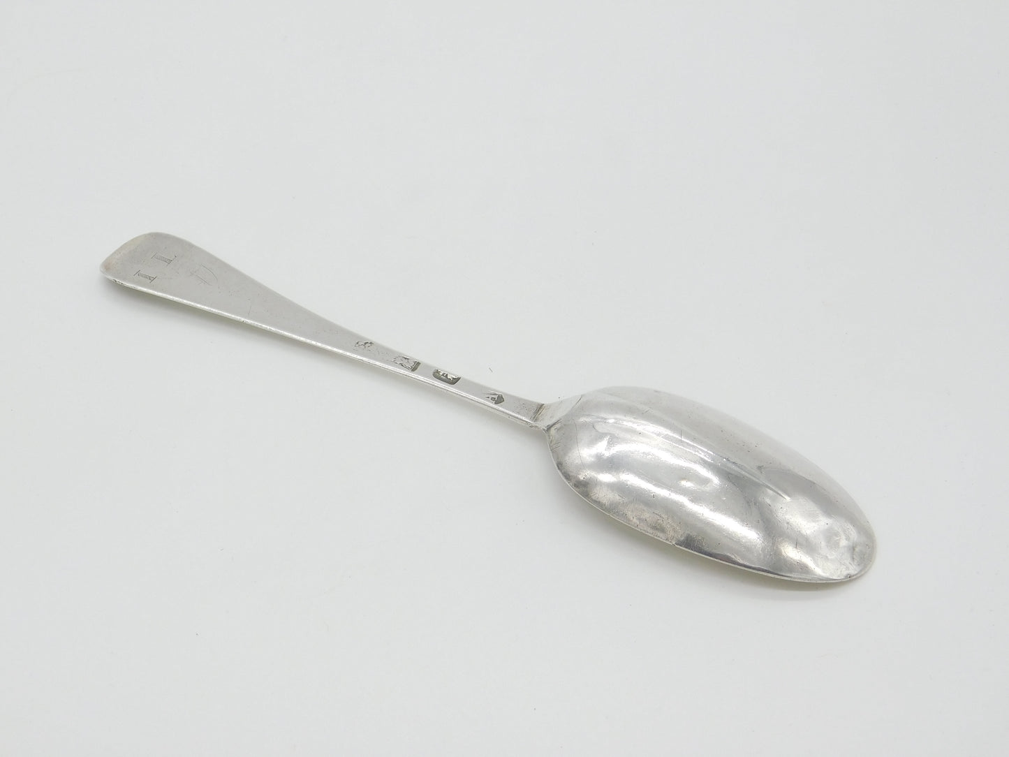 George I Britannia Silver Rat Tail Serving Spoon 1716 Antique London