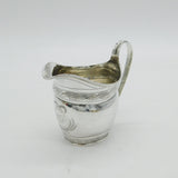 George III Newcastle Sterling Silver Bright Cut Cream Jug Antique c1790
