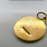 9ct Yellow Gold St Christopher Travel Charm Pendant Vintage 1966 London