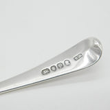 Georgian Sterling Silver Sauce Ladle Hand with Axe Crest 1790 London Antique