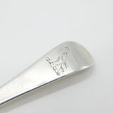 George II Sterling Silver Bird Crest Table Spoon Antique 1742 London John Luff