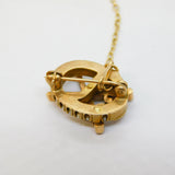 Victorian 10ct Gold, Crossed Sword & Snake Ruby Set Brooch Antique c1850s