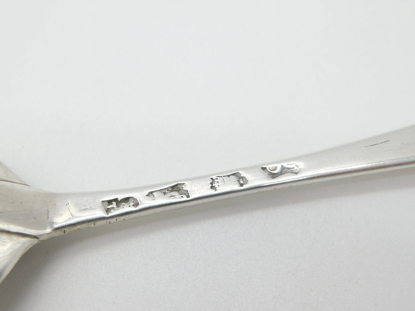 George II Sterling Silver Bird Crest Table Spoon Antique 1742 London John Luff