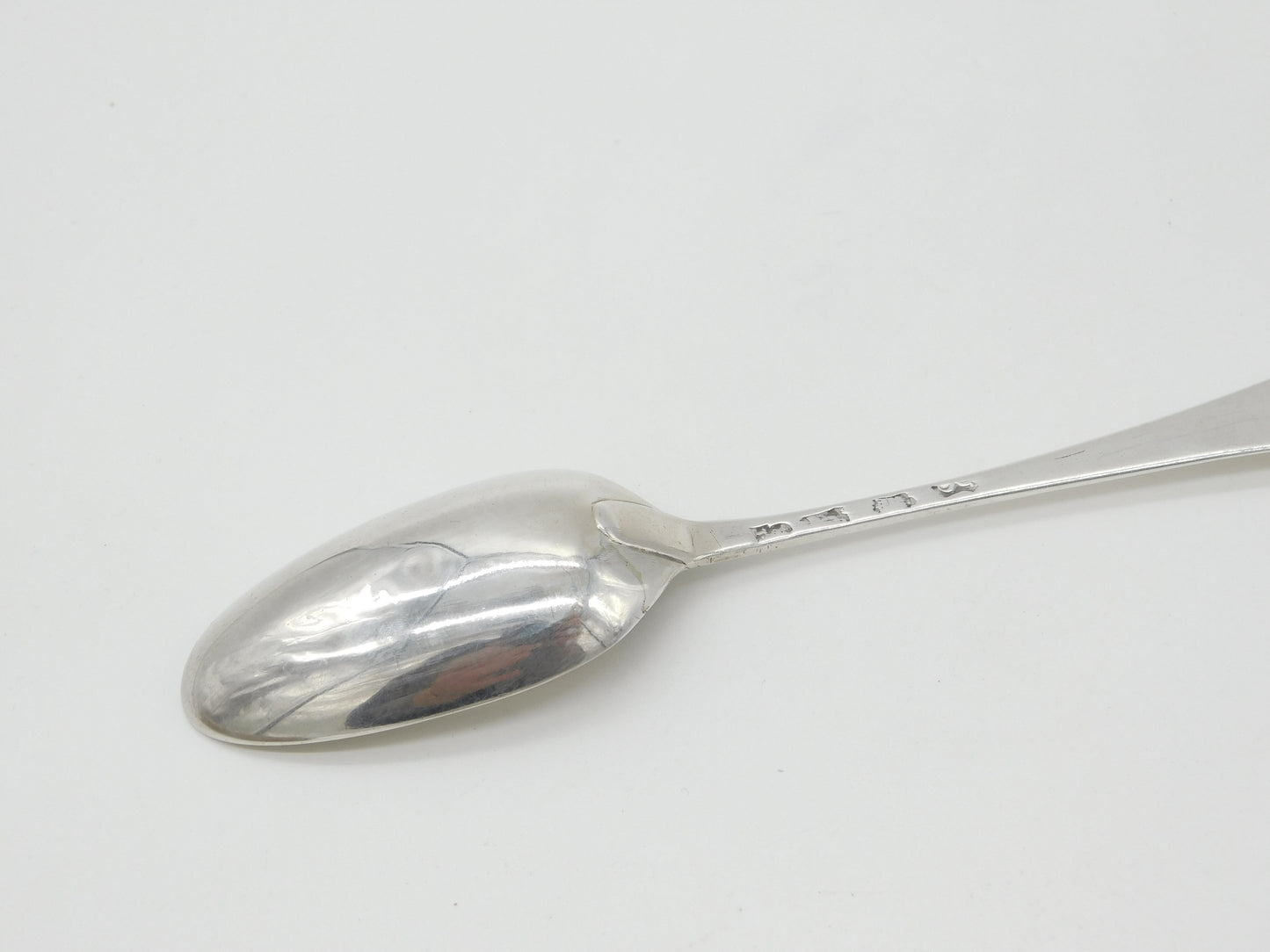 George II Sterling Silver Bird Crest Table Spoon Antique 1742 London John Luff