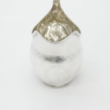 Edwardian Sterling Silver Floral Edge Cream Jug Antique 1909 London