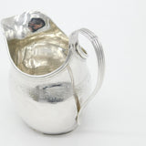 Edwardian Sterling Silver Floral Edge Cream Jug Antique 1909 London