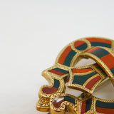 Victorian Scottish 9ct Gold, Bloodstone, Carnelian Agate Kilt Brooch Antique c1860