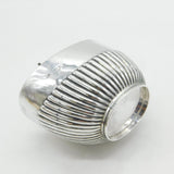 Victorian Sterling Silver Fluted Tea Caddy Antique 1898 London
