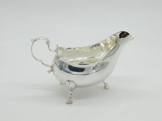 George III Irish Sterling Silver Gravy Boat Antique 1791 Dublin Matthew West