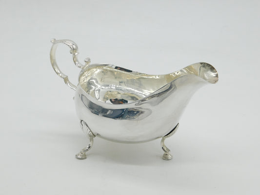 George III Irish Sterling Silver Gravy Boat Antique 1791 Dublin Matthew West