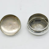 Edwardian Sterling Silver Collar Stud Box WW1 Inscription Antique 1909 Birmingham