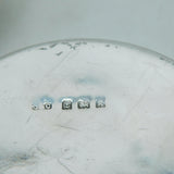 Edwardian Sterling Silver Collar Stud Box WW1 Inscription Antique 1909 Birmingham