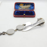 French Art Nouveau Silver Plated Cherub & Classical Chatelaine Sewing Antique