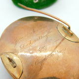 George III 9ct Rose Gold, Enamel, Mourning Brooch 'Jane Neitherton' Antique 1797