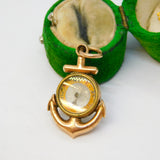 Victorian Scottish 9ct Gold, Bloodstone, Carnelian Agate Kilt Brooch Antique c1860
