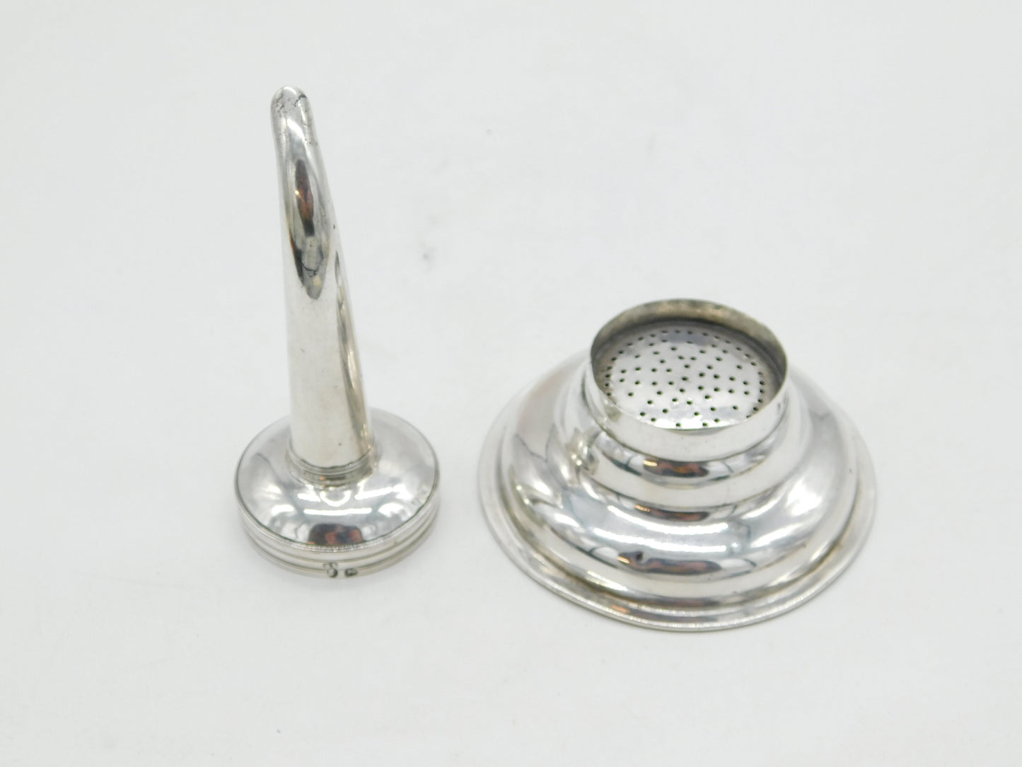 George III Sterling Silver Wine Funnel Strainer Antique 1795 London Solomon Hougham