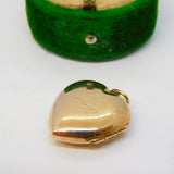 9ct Gold & Mother of Pearl 'W' Initial Sweetheart Locket Pendant Antique c1920