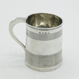 George III Sterling Silver Mourning Inscription Tankard Antique 1805 London
