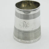 George III Sterling Silver Mourning Inscription Tankard Antique 1805 London
