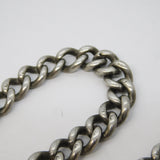 Victorian Sterling Silver Graduating Albert Watch Chain Antique 1898 Birmingham