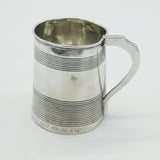 George III Sterling Silver Mourning Inscription Tankard Antique 1805 London