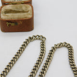 Silver Plated Propelling Pocket Watch on Albert Watch Chain Antique c1920