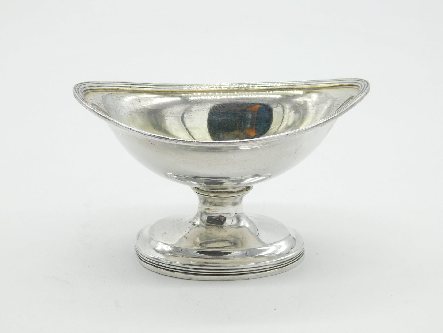 George III Sterling Silver Pedestal Form Salt Cellar Antique 1799 London