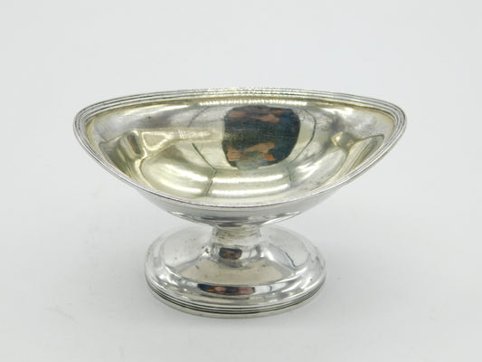 George III Sterling Silver Pedestal Form Salt Cellar Antique 1799 London