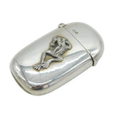Victorian Sterling Novelty Frog Vesta Case Antique 1899 Chester
