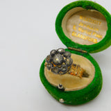 George III 18ct Gold Rose Cut Diamond Floral Cluster Ring Antique c1790