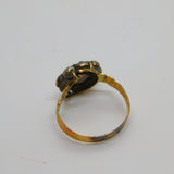 George III 18ct Gold Rose Cut Diamond Floral Cluster Ring Antique c1790