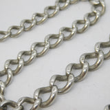 Edwardian Sterling Silver Graduating Albert Watch Chain Antique 1903 Birmingham