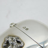 Victorian Sterling Novelty Frog Vesta Case Antique 1899 Chester
