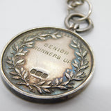 Edwardian Sterling Silver Double Albert Watch Chain Antique 1909 Chester