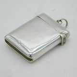 Victorian Sterling Silver Windsor Castle Souvenir Vesta Case Antique Birmingham