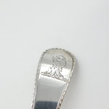 Early Georgian Sterling Silver Large Scallop Bowl Ladle Antique 1774 London