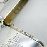 Victorian Sterling Silver Windsor Castle Souvenir Vesta Case Antique Birmingham