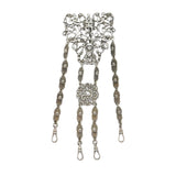 20th Century Sterling Silver Cherub & Green Man Chatelaine Vintage London