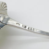 Early Georgian Sterling Silver Large Scallop Bowl Ladle Antique 1774 London