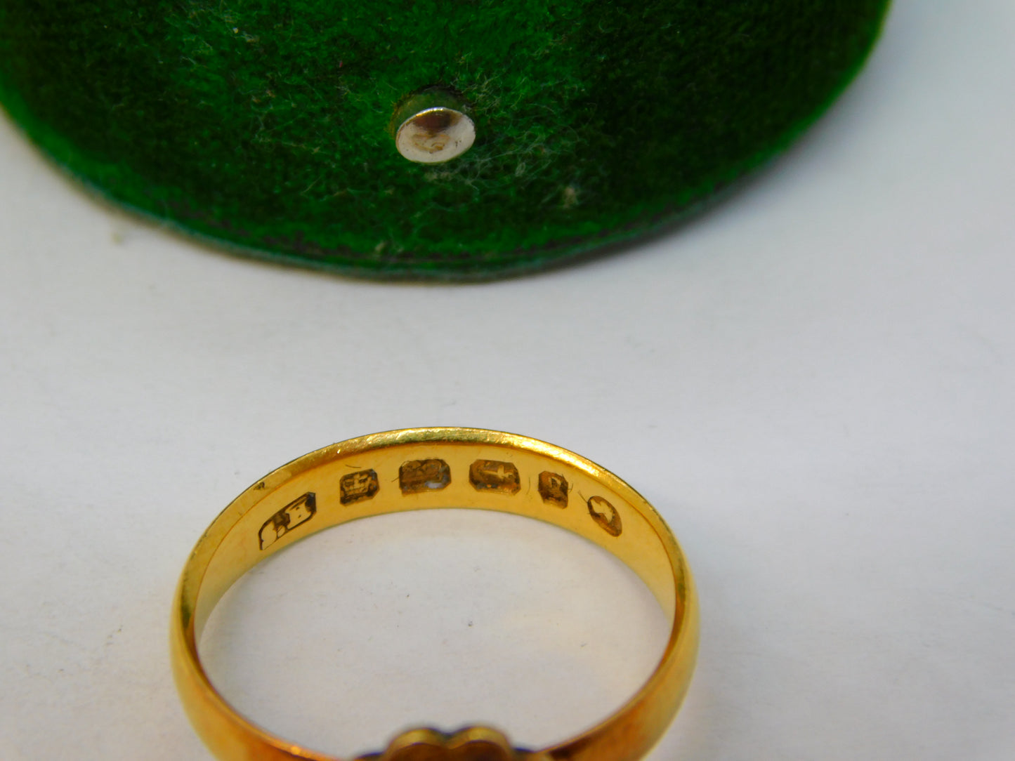 Victorian 22ct Yellow Gold & Seed Pearl Floral Dress Ring Antique 1881 Birmingham