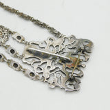 20th Century Sterling Silver Cherub & Green Man Chatelaine Vintage London